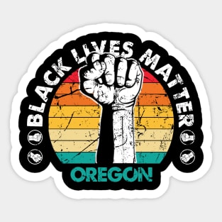 Oregon black lives matter political protest Sticker